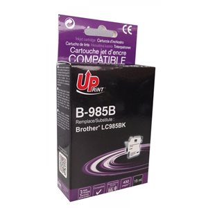  Uprint - Cartouche compatible pour Brother  LC985 Noire