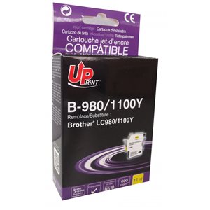 Uprint - Cartouche compatible Brother LC1100/LC980 XL Jaune