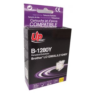 Uprint  - Cartouche compatible pour Brother LC1240/LC1280/LC1220 XL Yellow