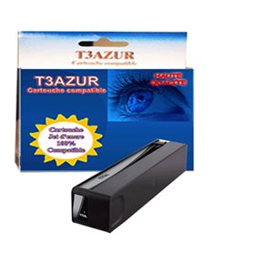 T3AZUR - Cartouche compatible HP n°970 XL (CN625AE) Noire