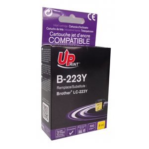 Uprint - Cartouche compatible pour Brother LC223 XL Jaune
