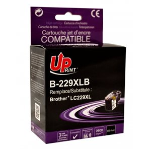 Uprint - Cartouche compatible pour Brother LC229XL Noire 