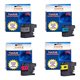 LC129/LC125 XL - Lot de 4 Cartouches compatibles pour Brother LC-129/ LC-125 / LC 129/ LC 125 XL