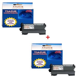 TN2010 - Lot de 2 Toner Laser Brother compatible HL-2130 / HL-2132 / HL 2130 / HL 2132 