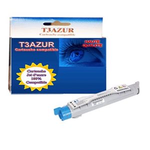 T3AZUR - Toner compatible DELL Laser 5110 (593-10118) Cyan