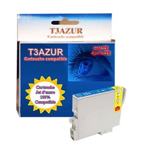 T3AZUR - Cartouche compatible Epson T0542- Cyan