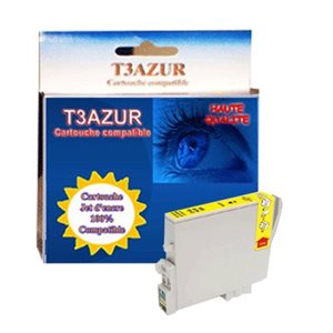 T3AZUR - Cartouche compatible pour Epson T0544- Yellow