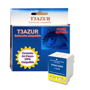 T3AZUR - Cartouche compatible Epson T037- Couleur