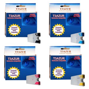 T3AZUR -  Lot de 4 Cartouches compatibles Epson T7891 / T7892 / T7893 / T7894 XL