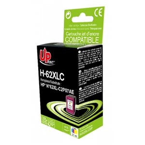 Uprint -Cartouche compatible HP n°62XL (C2P07AE) Couleur 