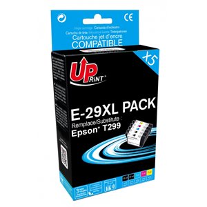 Uprint -  Lot de 5 Cartouches compatibles Epson T2991 / T2992 / T2993 / T2994 / T29XL 