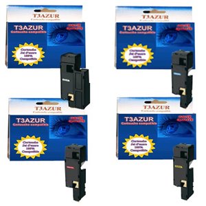 4 Toner Epson AcuLaser C1700 / C1750 - Compatible