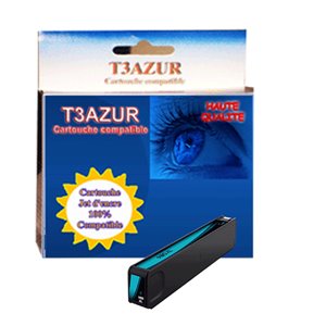 T3AZUR -Cartouche compatible HP 980/D8J07A Cyan