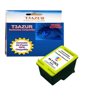 T3AZUR -Cartouche compatible HP n°110 (CB304AE) Couleur