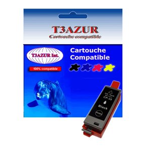 T3AZUR - Cartouche Compatible Canon PGI-35 Noire