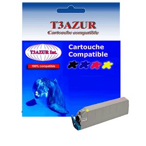 Toner Laser compatible pour Oki C9100 / C9300 Jaune