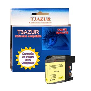 T3AZUR - Cartouche compatible pour Brother LC225XL Jaune