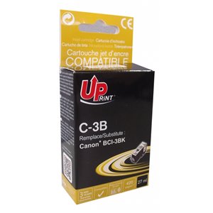 Uprint - Cartouche compatible Canon BCI3ebk Noire