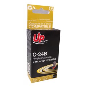 Uprint - Cartouche Compatible Canon BCI-21/24 Noire