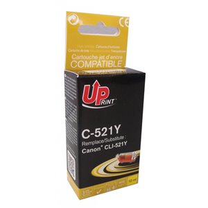 Uprint -Cartouche compatible Canon CLI-521 Yellow