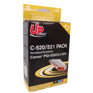 Uprint -Lot 5 Cartouches compatibles Canon PGI-520/ CLI-521 