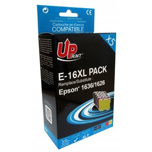Uprint - Lot de 5 Cartouches compatibles pour Epson T1621 /T1622 /T1623 /T1624 XL (avec puce) 