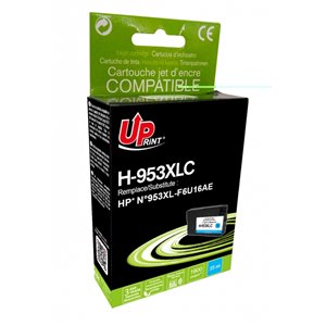 Uprint  -Cartouche compatible HP n°953XL (F6U16AE) Cyan