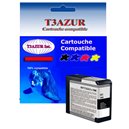 T3AZUR - Cartouche compatible EPSON T5808 (C13T580800) - Noire Matt 80ml