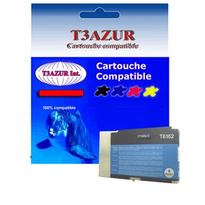 T3AZUR - Cartouche compatible EPSON T6162 (C13T616200) - Cyan 3500 pages