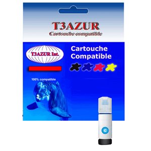 T3AZUR - Bouteille encre compatible EPSON 106 (C13T00R240) - Cyan 70ml