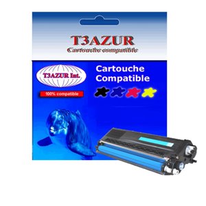 T3AZUR - Toner compatible Brother TN-910 Cyan