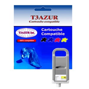 T3AZUR -  Cartouche compatible CANON  PFI-701 Jaune (700ml)