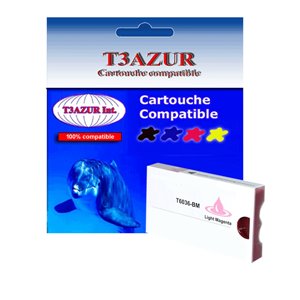 T3AZUR - Cartouche compatible Epson T6036 (C13T603600) - Light Magenta 220 ml