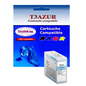 T3AZUR - Cartouche compatible Epson T8505 (C13T850500) - Light Cyan 80ml