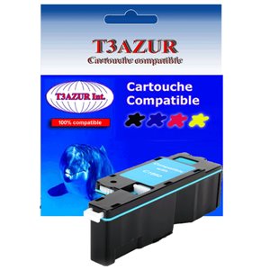 T3AZUR - Toner compatible DELL C1660 (593-11129) Cyan