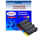 T3AZUR - Lot de 4 Toners compatibles Dell H625CDW/ H825CDW/ S2825CDN