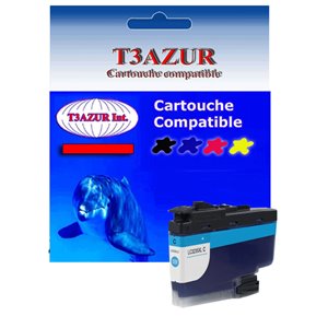 T3AZUR - Cartouche compatible Brother LC3235 (LC-3235C)  XL Cyan
