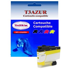 T3AZUR - Cartouche compatible Brother LC3237 (LC-3237Y) XL Jaune