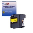 T3AZUR - Cartouche compatible Brother LC525XL (LC525XLY) Jaune