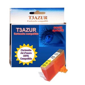 T3AZUR- Cartouche compatible pour Canon  BCI-3/6Y yellow