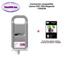 Cartouche compatible Canon  PFI706 , PFI-706, PFI 706 Magenta +10f PPA6 -T3AZUR