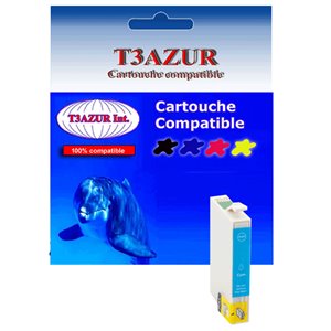 T3AZUR - Cartouche compatible Epson T0472-  Cyan