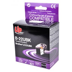 Uprint - Cartouche compatible pour Brother LC22U Noire