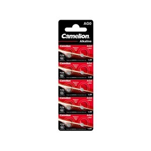 Camelion - Lot de 10 piles AG 0 / LR63 / LR521 / 379 0% mercure
