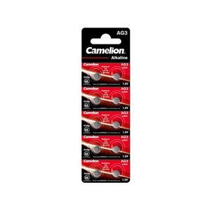 Camelion - Lot de 10 piles AG 3 / LR41 / LR736 / 392  0% mercure