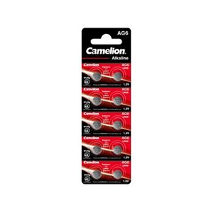 Camelion - Lot de 10 piles AG 6 / LR69 / LR921 / 371  0% mercure
