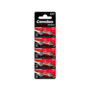 Camelion - Lot de 10 piles AG 7 / LR57 / LR926 / 395  0% mercure