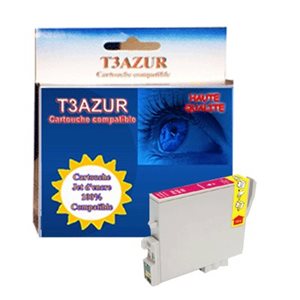 T3AZUR - Cartouche compatible pour Epson C13T055340 / T0553 Magenta