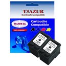 Lot de 2 Cartouches compatibles pour imprimante HP DeskJet 6940, 6943 (337) Noire 18ml - T3AZUR