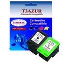 Lot de 2 Cartouches compatibles pour imprimante HP DeskJet 6940, 6943, 6980, 6983 (337+343) 18ml - T3AZUR